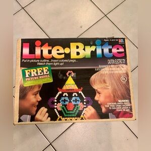 VTG, Lite Brite Light Up Electric Toy, 1990